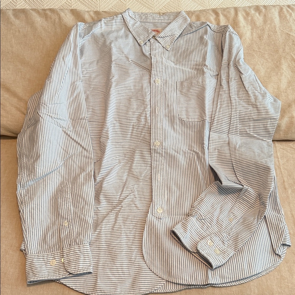 Brooks Brothers Blue Striped Casual Shirt